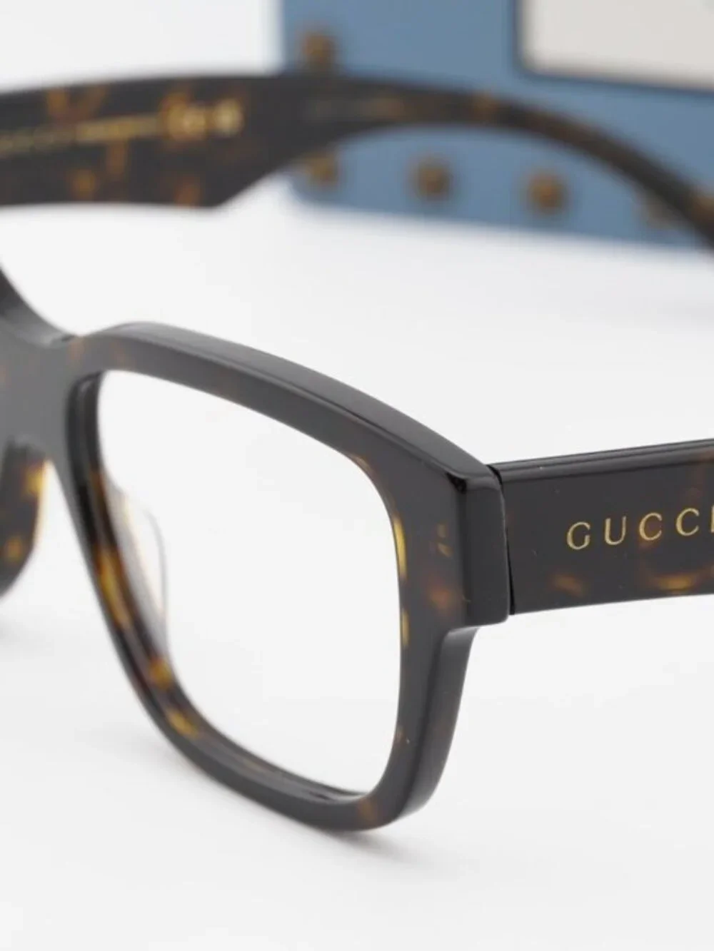 Gucci GG1428O 005 Square Eyeglasses - Havana 55mm